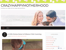 Tablet Screenshot of crazyhappymotherhood.com